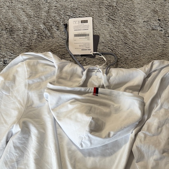 Rhoback - Hesi  White Hooded Shirt with Logo - Picture 5 of 5